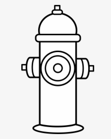 Black And White Fire Png Borders - Fire Hydrant Drawing Easy, Transparent Png, Free Download