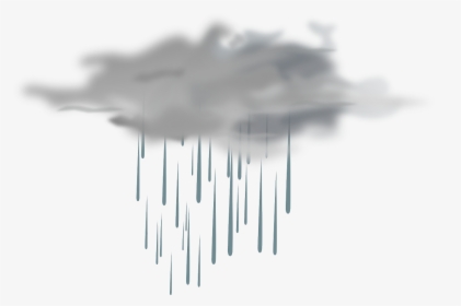 Showering Clipart Rain Puddle - Transparent Rain Clouds, HD Png Download, Free Download