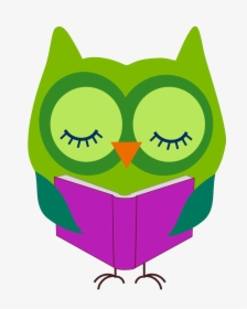 Owl Reading Clip Art Cliparts - Cute Reading Clip Art, HD Png Download, Free Download