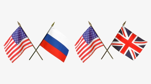 Flags Russia American Flag Free Picture - English And American Flags, HD Png Download, Free Download