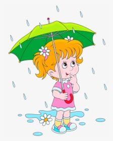 Collection Of Children - Children Playing In The Rain Clipart, HD Png Download, Free Download