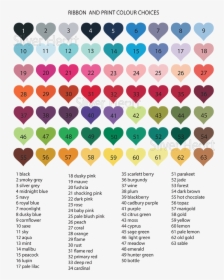 Colour Chart For Ribbon And Print, HD Png Download, Free Download