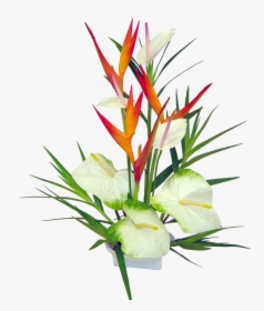 Haleakala Tropical Hawaiian Flower Bouquet Hawaiian - No Background Tropical Floral, HD Png Download, Free Download