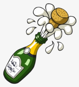Bottle Of Bubbly - Clipart Champagne, HD Png Download, Free Download