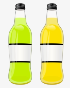 Beer Bottle,plastic Bottle,glass Bottle - Soft Drink Bottle Clipart, HD Png Download, Free Download
