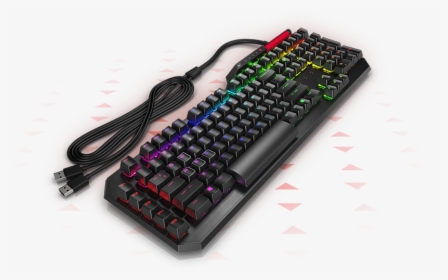 Omen Sequencer Gaming Keyboard And Cable - Omen By Hp Sequencer Keyboard, HD Png Download, Free Download