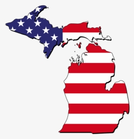Michigan American Flag Png, Transparent Png, Free Download