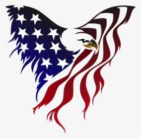 Eagle American Flag Clipart Collection With Transparent - Eagle With American Flag Clipart, HD Png Download, Free Download