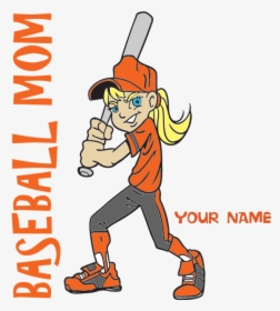 Personalized Baseball Mom Throw Blanket Clipart , Png - Cartoon, Transparent Png, Free Download