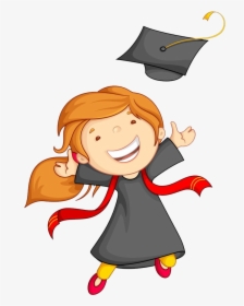 Graduation Ceremony Child Kindergarten Clip Art - Clipart Kid Graduation, HD Png Download, Free Download