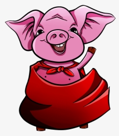 Transparent Hampshire Pig Clipart - Pigs In Blankets Cartoon, HD Png Download, Free Download