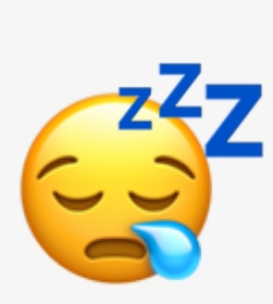 #zzz #bored #sleep #snot #emoji #ugh #tired #sleeping - Smiley, HD Png Download, Free Download