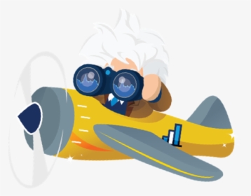 Einstein With Binoculars Salesforce, HD Png Download, Free Download