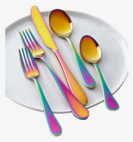 Plate Clipart Plate Silverware - Mepra Rainbow, HD Png Download, Free Download