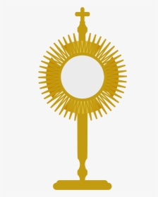 Monstrance Eucharist First Clip - Catholic Monstrance Clip Art, HD Png Download, Free Download