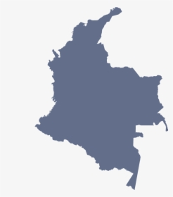 Client Locations Colombia Kai - Colombia Map Black, HD Png Download, Free Download