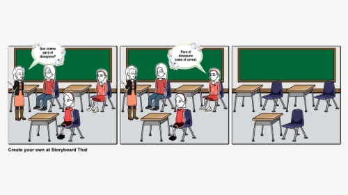 Classroom Scene Story Board, HD Png Download, Free Download