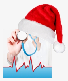 Medicina Y La Navidad , Png Download - Christmas Hat White Background, Transparent Png, Free Download