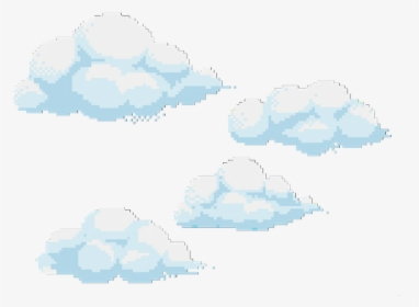 Transparent Cloudy Sky Png - Transparent Cloud Pixel Art, Png Download, Free Download