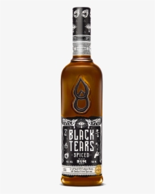 Black Tears Bottle Front - Black Tears Spiced Rum, HD Png Download, Free Download