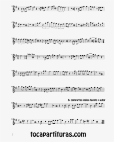 Partitura De Lágrimas Negras Para Clarinete By Sheet - Lagrimas Negras Trompeta Partitura, HD Png Download, Free Download