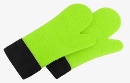 Bright Green Extra Long Oven Mitts - Football Gear, HD Png Download, Free Download