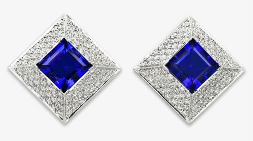 Tanzanite And Diamond Earrings By Samuel Getz - Earrings, HD Png Download, Free Download
