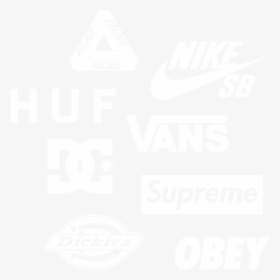 Huf, Vans, Palace, Supreme, Dickies, Dc Shoes, Obey - Poster, HD Png Download, Free Download