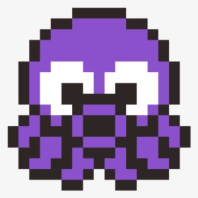 Square,symmetry,purple - Pacman Ghost Pixel Art, HD Png Download, Free Download