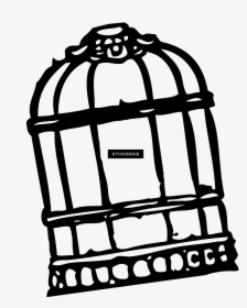 Cage Bird Objects - Mockingbird In A Cage, HD Png Download, Free Download