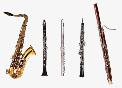 Picture - Flute Oboe Clarinet Bassoon Saxophone, HD Png Download, Free Download