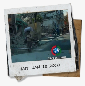 Polaroid Of Haitian Street - Feliz 2012 Com Animais, HD Png Download, Free Download