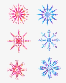 Color Gradient Snowflake Winter Elements Png And Vector - Pirulito Natal Desenho Colorido, Transparent Png, Free Download
