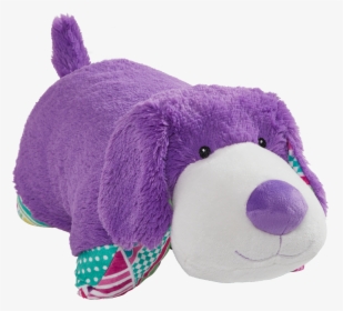 Colorful Purple Puppy Pillow Pet - Stuffed Toy, HD Png Download, Free Download
