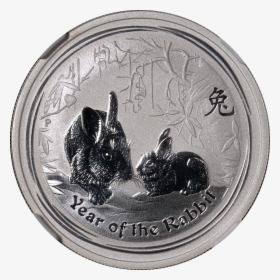 1 Dollar Silver Year Of Rabbit, HD Png Download, Free Download