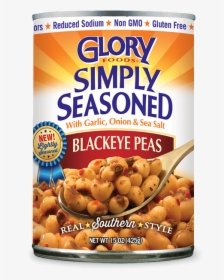 Simply Seasoned Blackeye Peas - Glory Foods, HD Png Download, Free Download