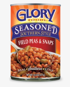 Seasoned Field Peas With Snaps - Glory Foods, HD Png Download, Free Download