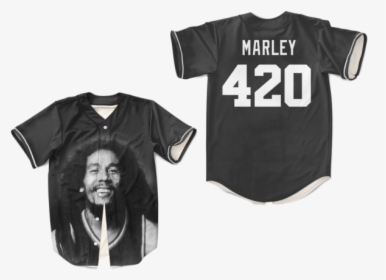 420 Smokers Bob Marley Baseball Jersey Colors - Beers Baseketball Jersey, HD Png Download, Free Download