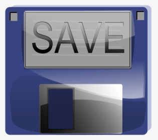 Blue Stiffy Svg Clip Arts - Clip Art Image Of Save Button, HD Png Download, Free Download