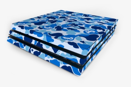 Sony Ps4 Pro Blue Game Camo Skin"  Class="lazyload - Ps4 Pro Bape Skin, HD Png Download, Free Download