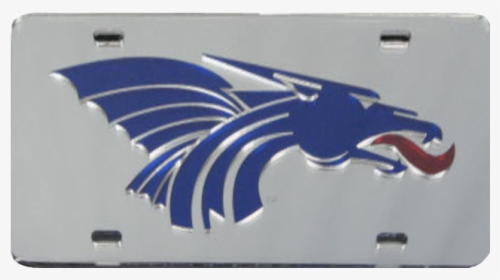 Laser Engraved Mirrored License Plate With Power Dragon"  - Hutchinson Community College, HD Png Download, Free Download