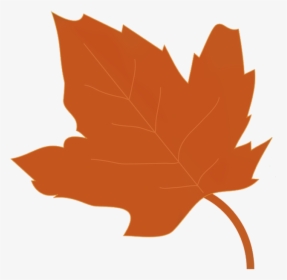 Brown Fall Leaf - Transparent Fall Leaf Clip Art, HD Png Download, Free Download