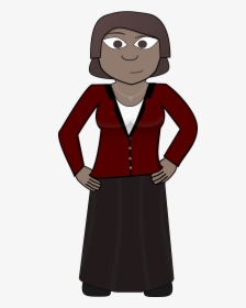 Confident, Business, Woman, African-american, Cartoon - Clip Art, HD Png Download, Free Download
