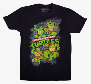 Ninja Turtles Black Shirt, HD Png Download, Free Download