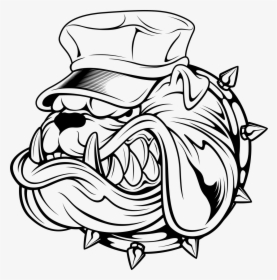 Bulldog Logo Design Draw, HD Png Download, Free Download