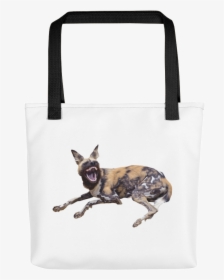 African Wild Dog Print Tote Bag"  Class="lazyload Lazyload - Happy April Fools Day Dog, HD Png Download, Free Download