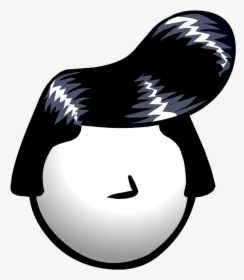 Elvis Wig Png Graphic Library Stock - Club Penguin Hair, Transparent Png, Free Download