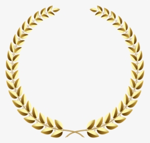 Transparent Wheat Clipart Black And White Border - Gold Laurel Wreath Png, Png Download, Free Download