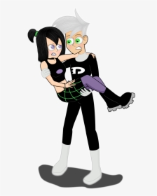 Danny Phantom Costume - Danny Phantom And Misty, HD Png Download, Free Download