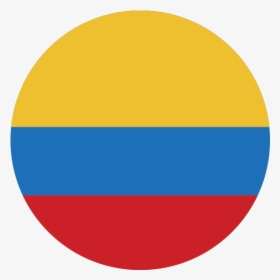 Ícono Con Bandera De Colombia - Bandera Colombia Circulo Png, Transparent Png, Free Download